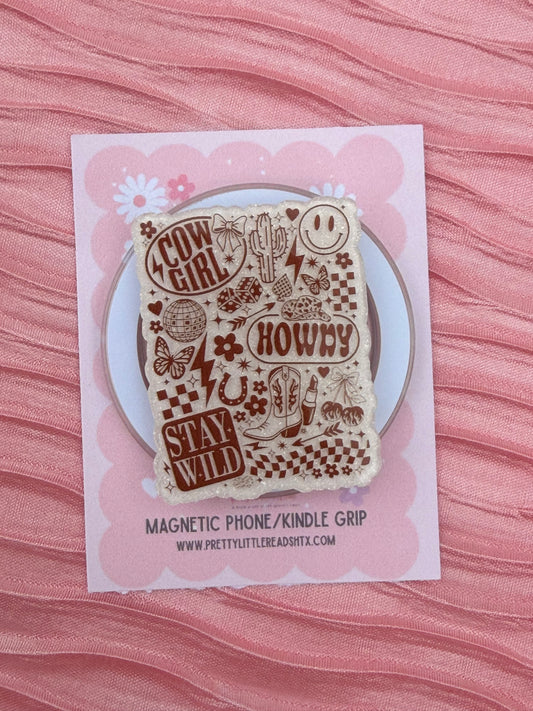 Howdy Cowgirl E-Reader/Phone Grip