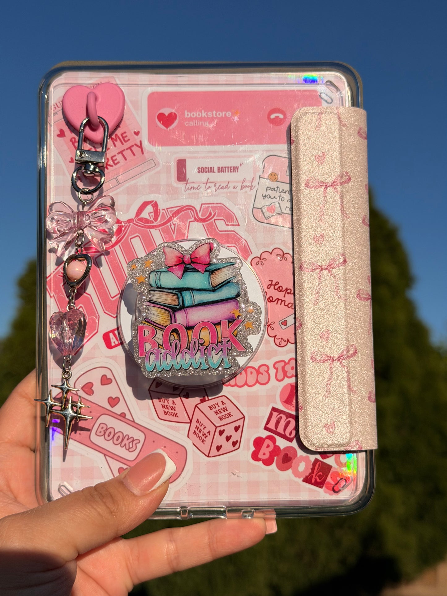 Book Addict E-Reader/Phone Grip