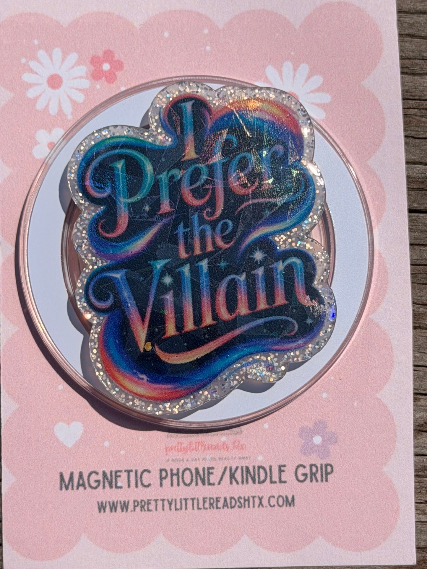 I prefer the Villain E-Reader/Phone Grip