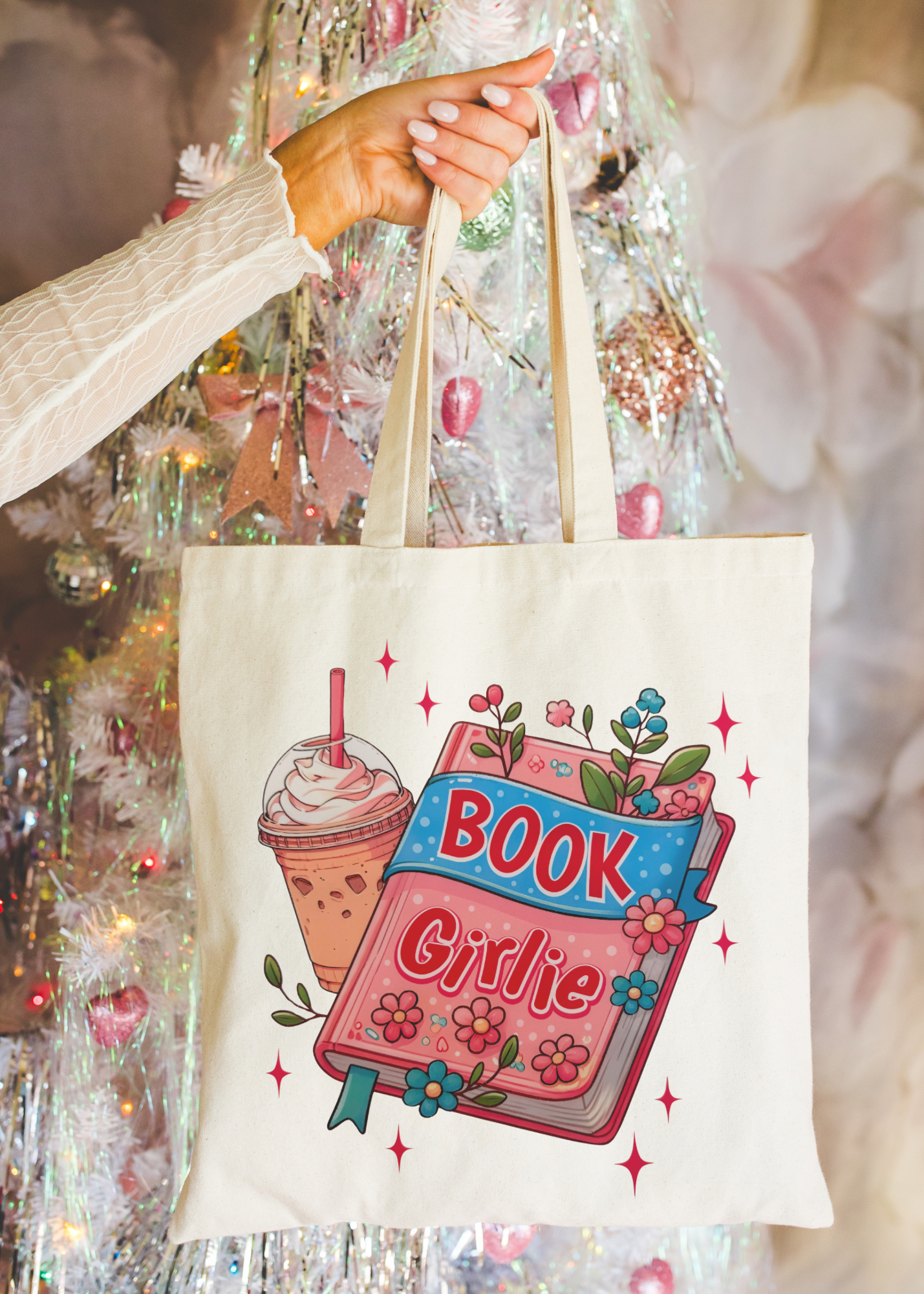 Book Girlie Tote Bag