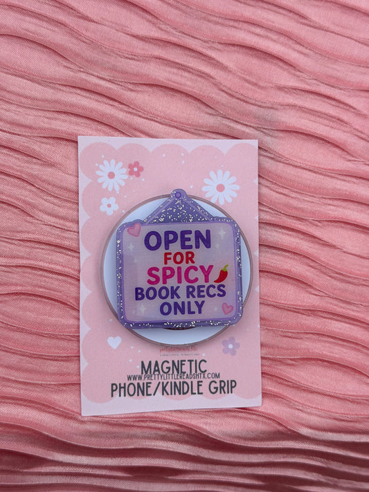 Spicy Recs Only E-Reader/Phone Grip