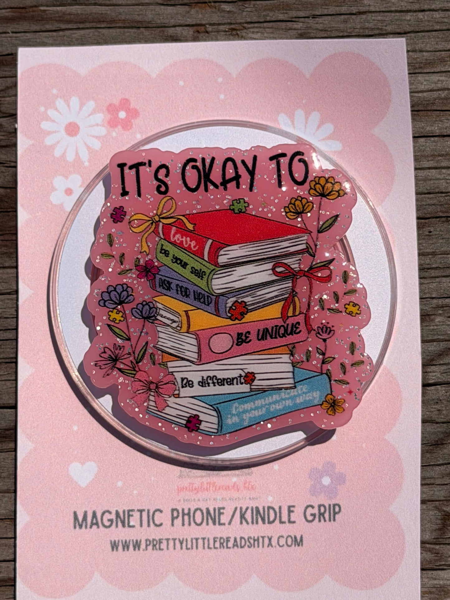 It's okay book stack E-Reader/Phone Grip