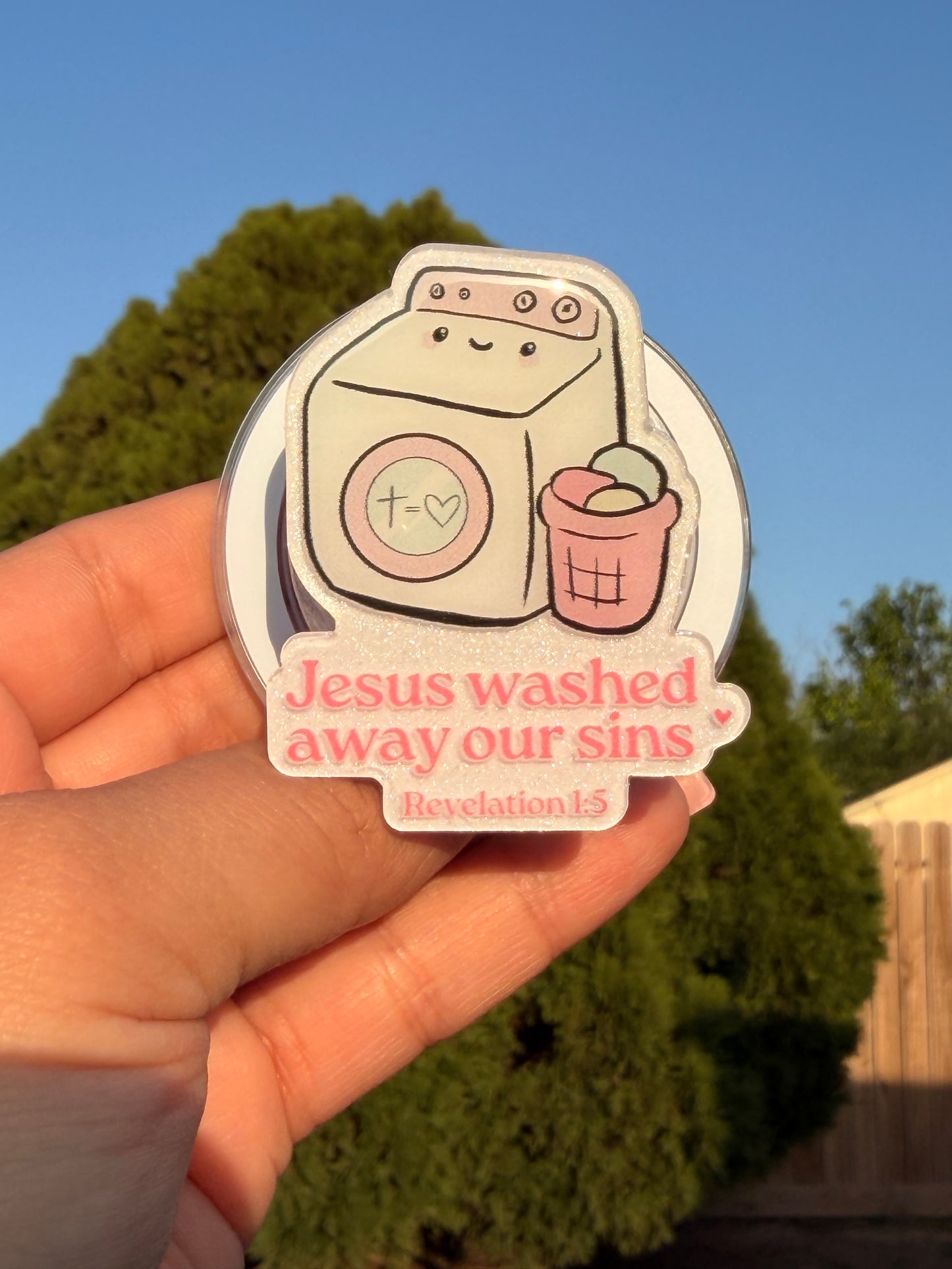 Jesus Washed Away Our Sins E-Reader/Phone Grip