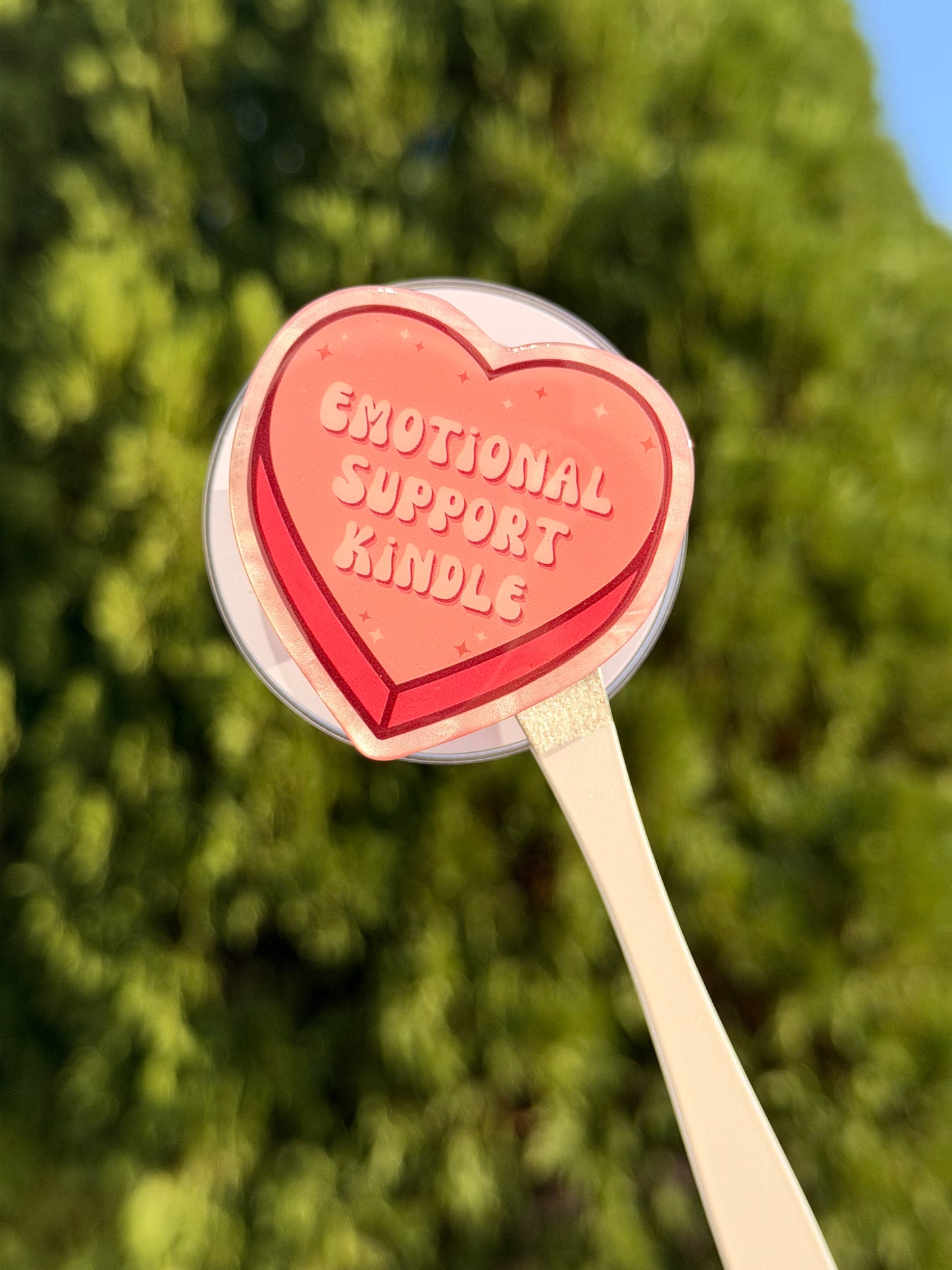 Emotional Support Kindle Magnetic E-Reader/Phone Grip