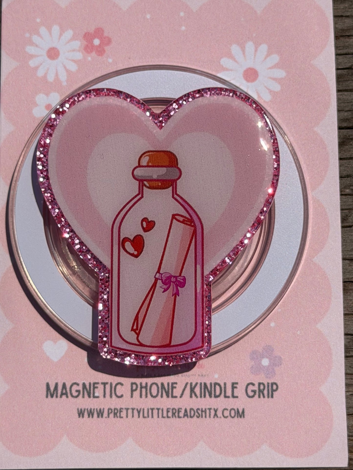 Message in a bottle E-Reader/Phone Grip