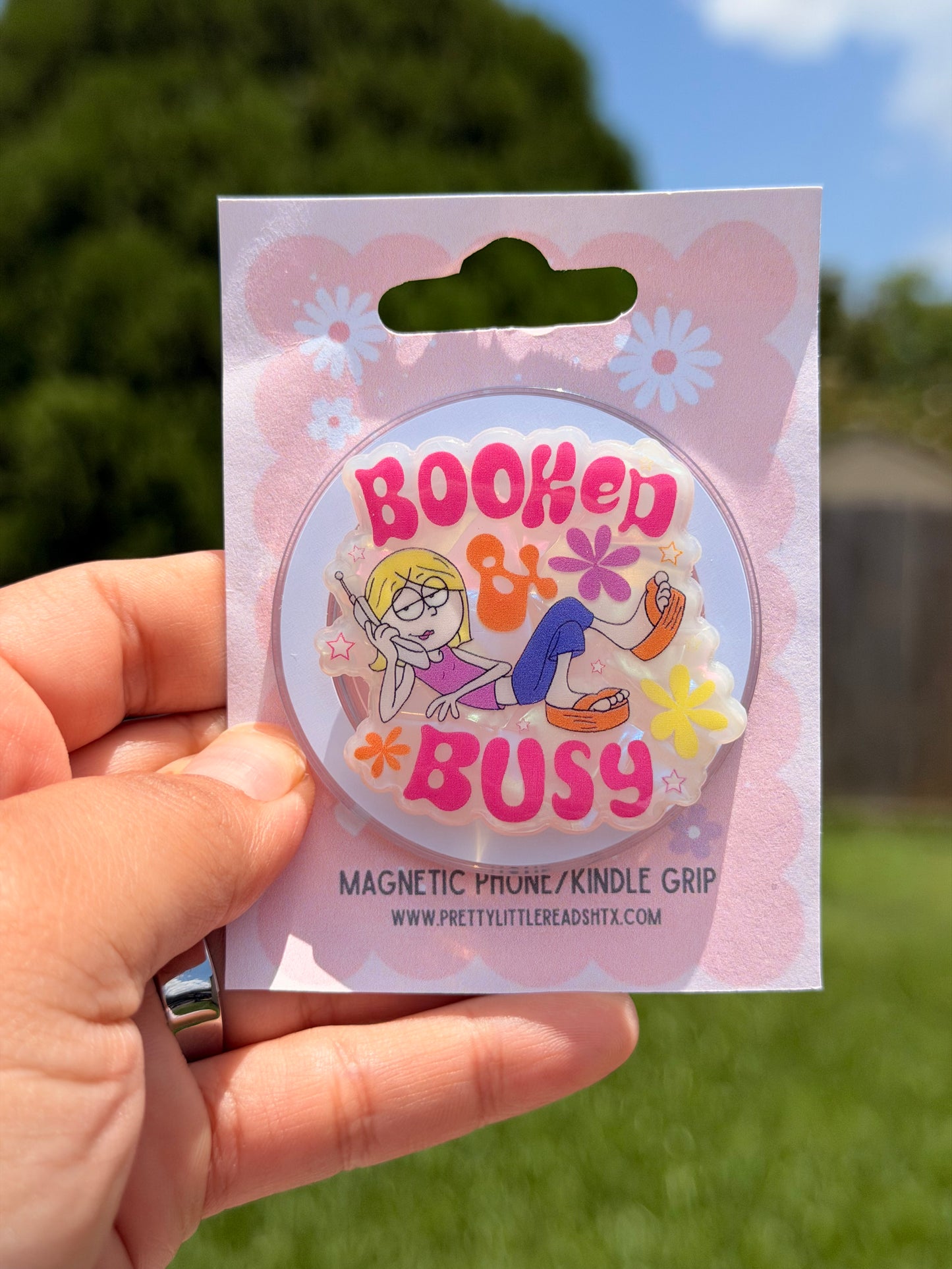 Booked & Busy E-Reader/Phone Grip