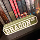 Dragon Ln 3D Printed Bookshelf Sign