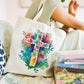 Cross Watercolor Tote