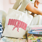 Girly Bookworm Tote Bag