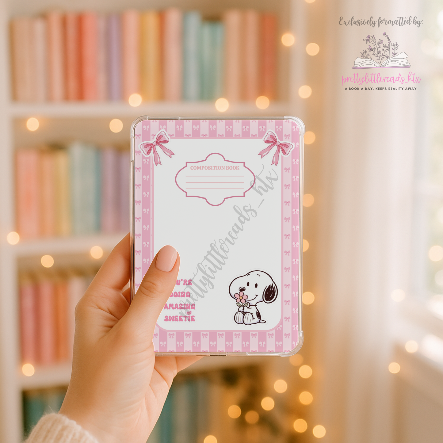 Snoopy Kindle Insert