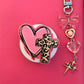 Cheetah Cross with Heart Magnetic/Adhesive E-Reader/Phone Grip