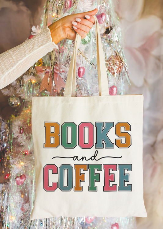 Books & Coffee Tote Bag