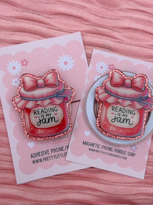 Reading is my Jam E-Reader/Phone Grip