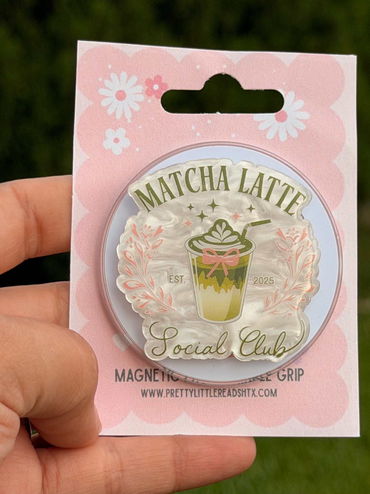 Matcha Latte Social Club E-Reader/Phone Grip