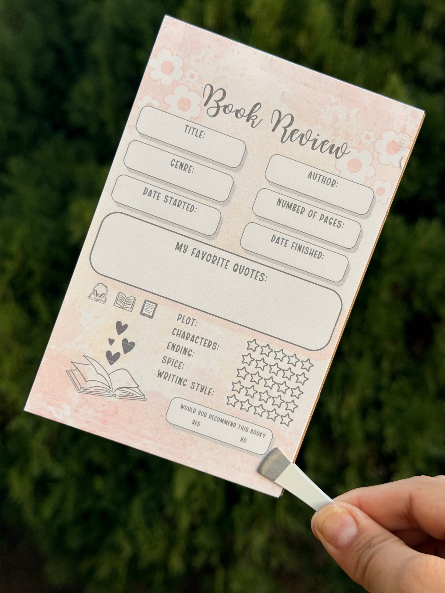 25ct Book Review Notes