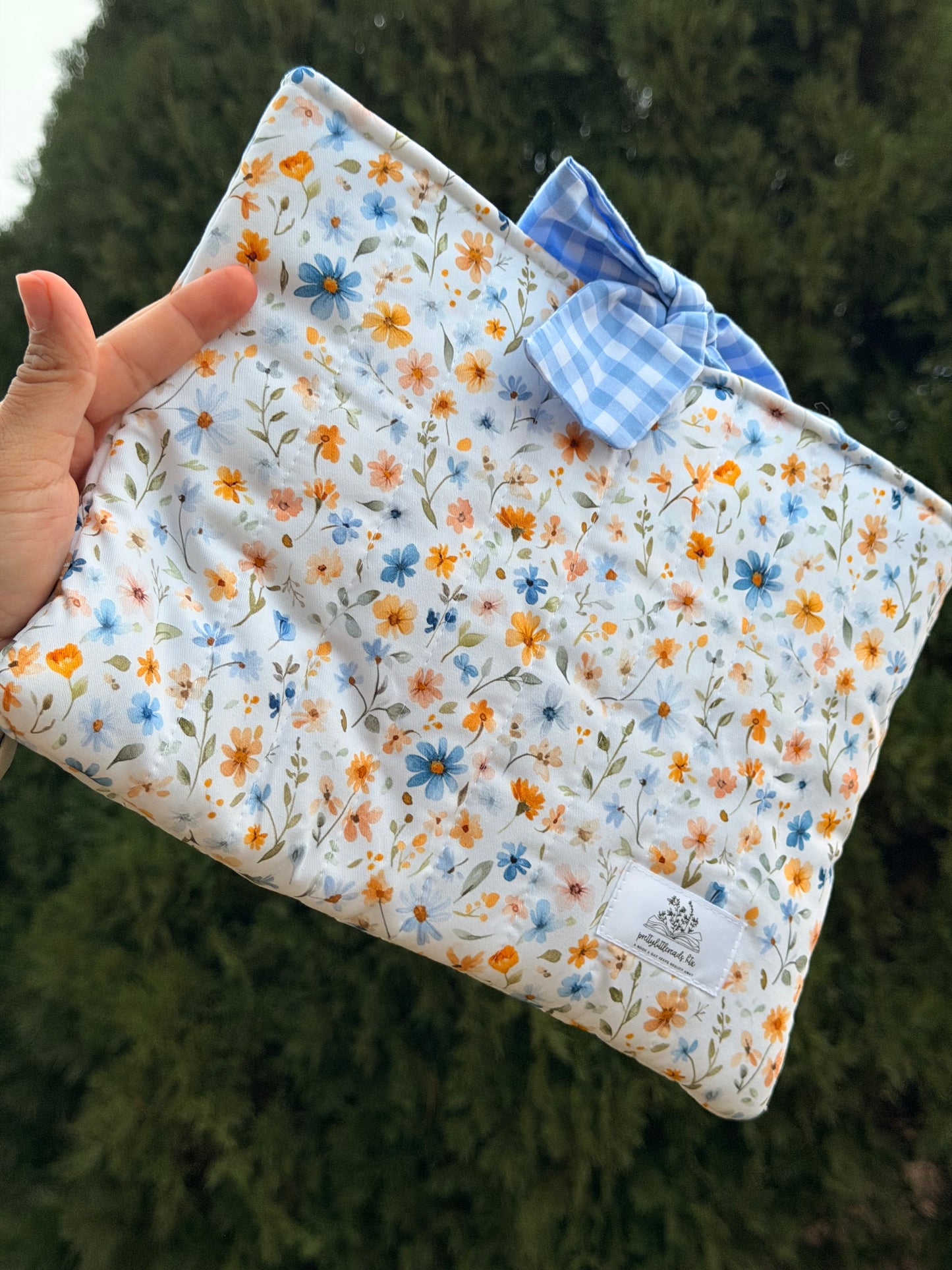 Blue Floral Kindle Sleeve