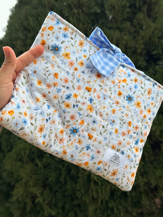 Blue Floral Kindle Sleeve