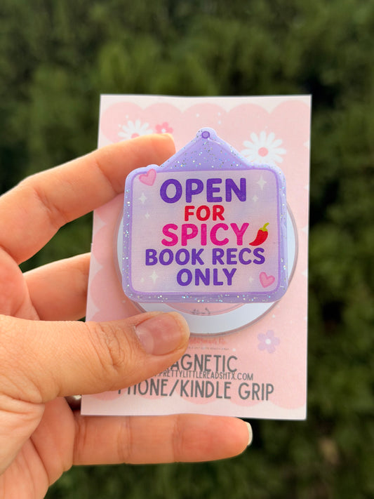 Spicy Recs Only E-Reader/Phone Grip