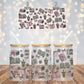 Pink Coffee and Books Glass Cup