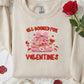 All Booked for Valentines Knit-Style Sweatshirt