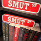 Smut St 3D Printed Bookshelf Sign