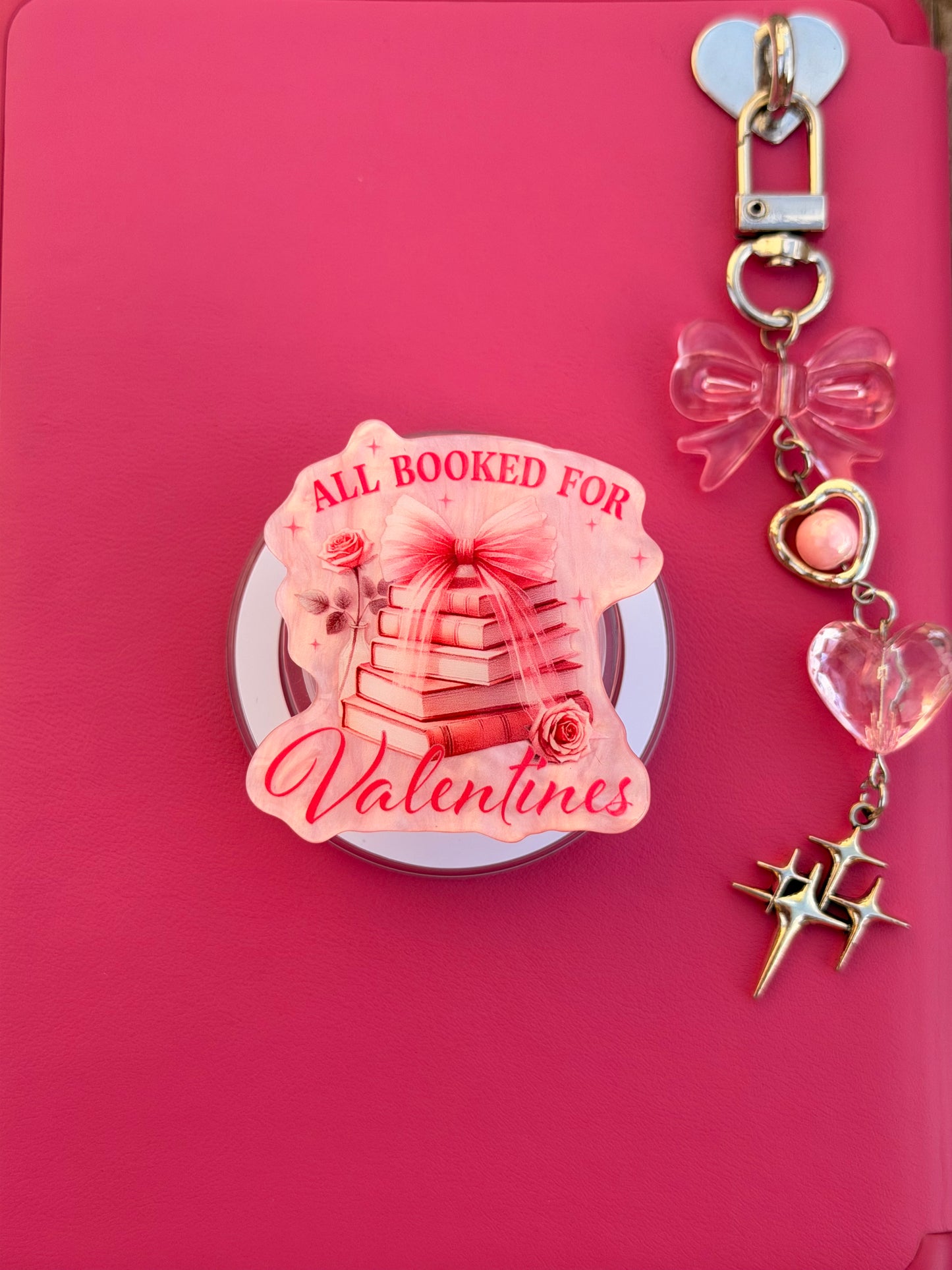 All Booked for Valentine's Magnetic E-Reader/Phone Grip