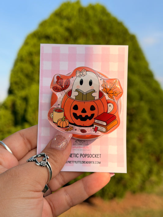 Pumpkin Ghost Magnetic Popsocket