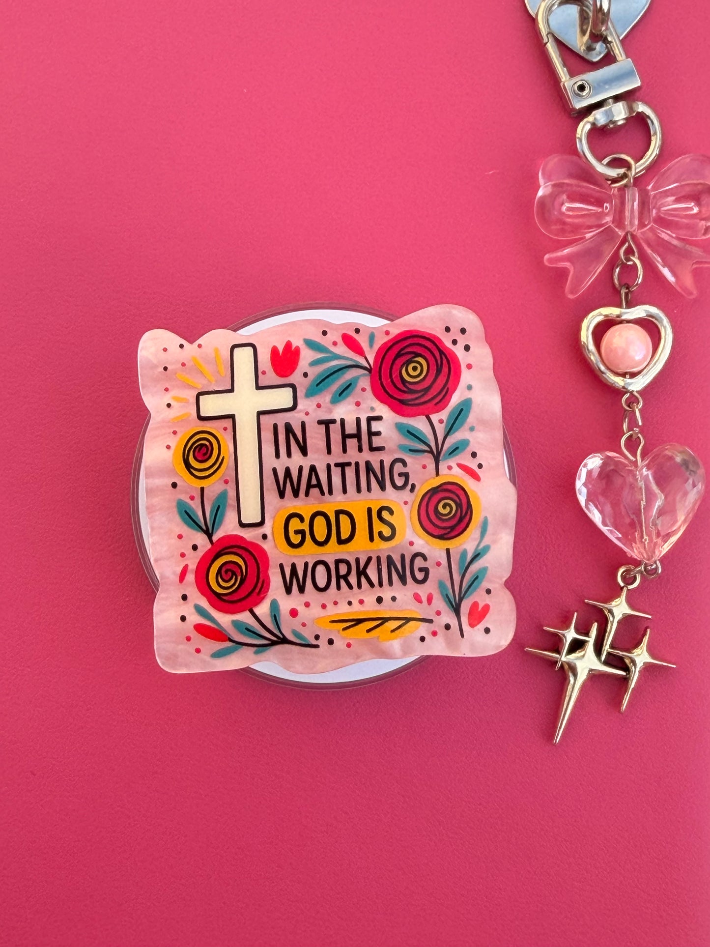 In the Waiting God is Working  E-Reader/Phone Grip