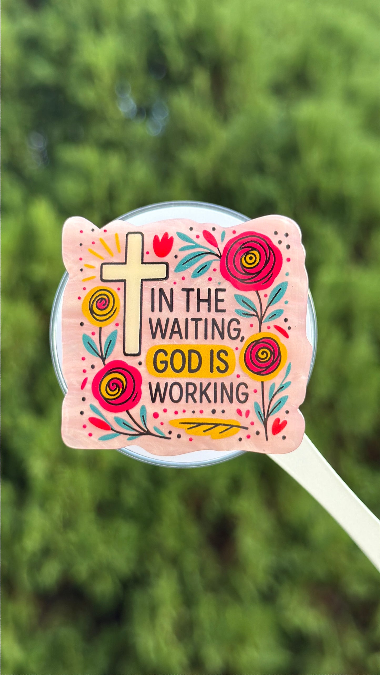 In the Waiting God is Working  E-Reader/Phone Grip