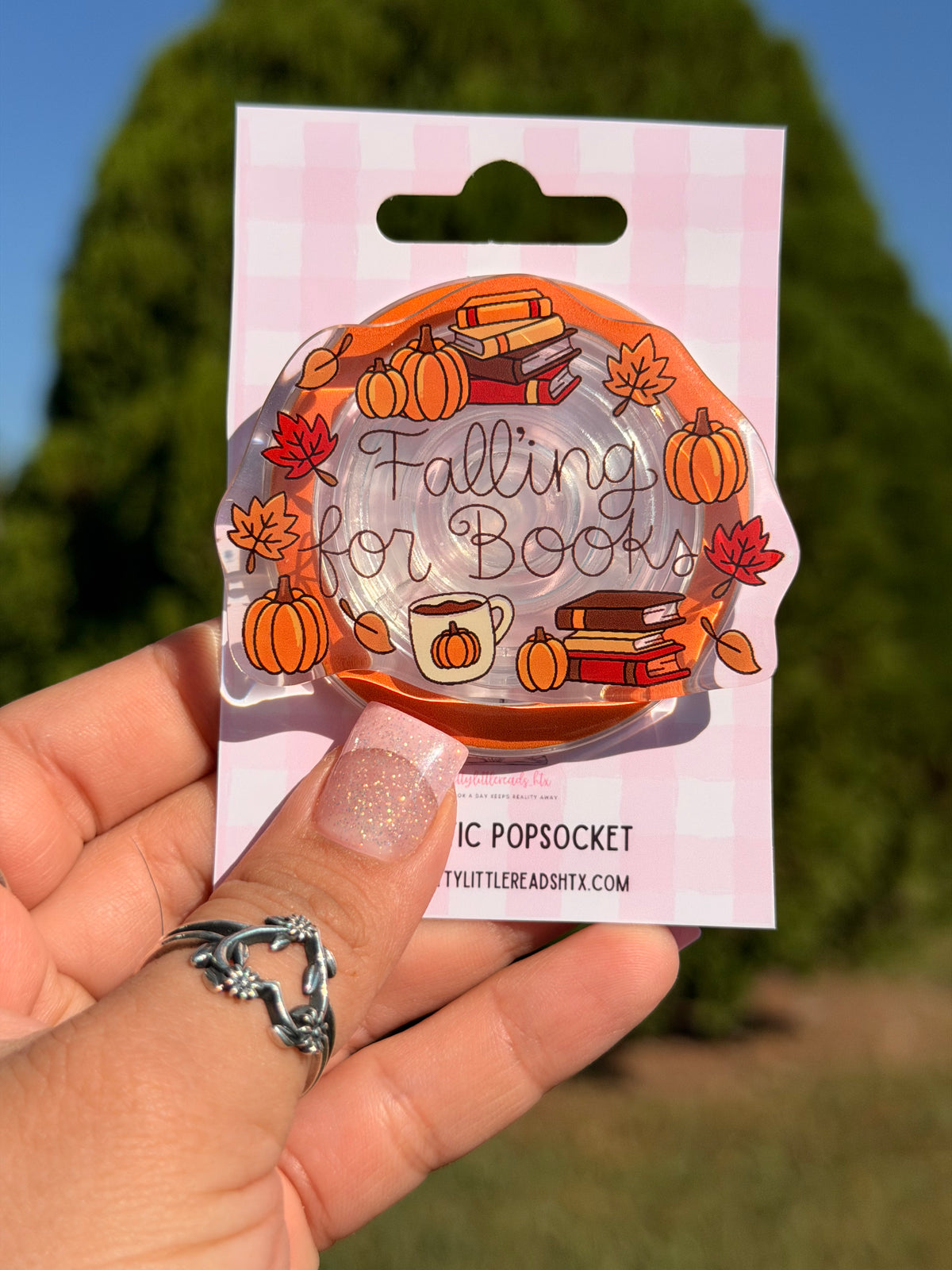 Falling for Books Autumn Magnetic Popsocket