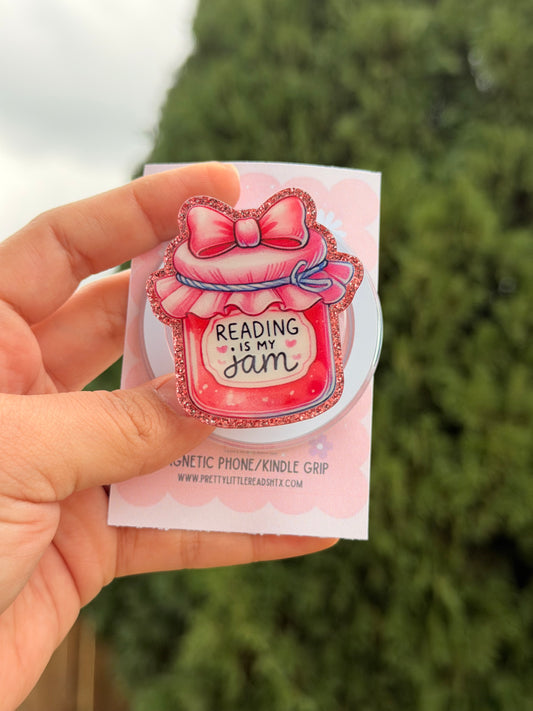 Reading is my Jam E-Reader/Phone Grip