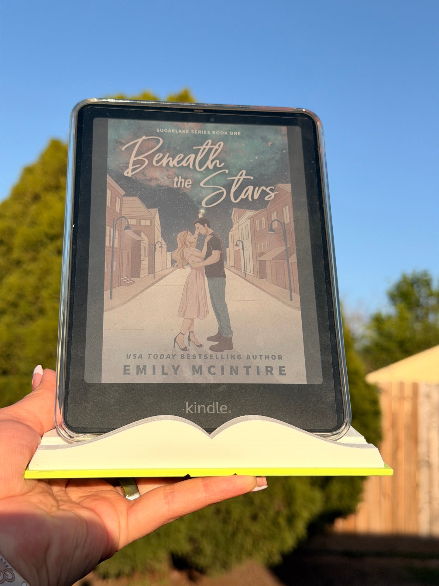 Kindle Stand 3D Printed Bookshelf Sign