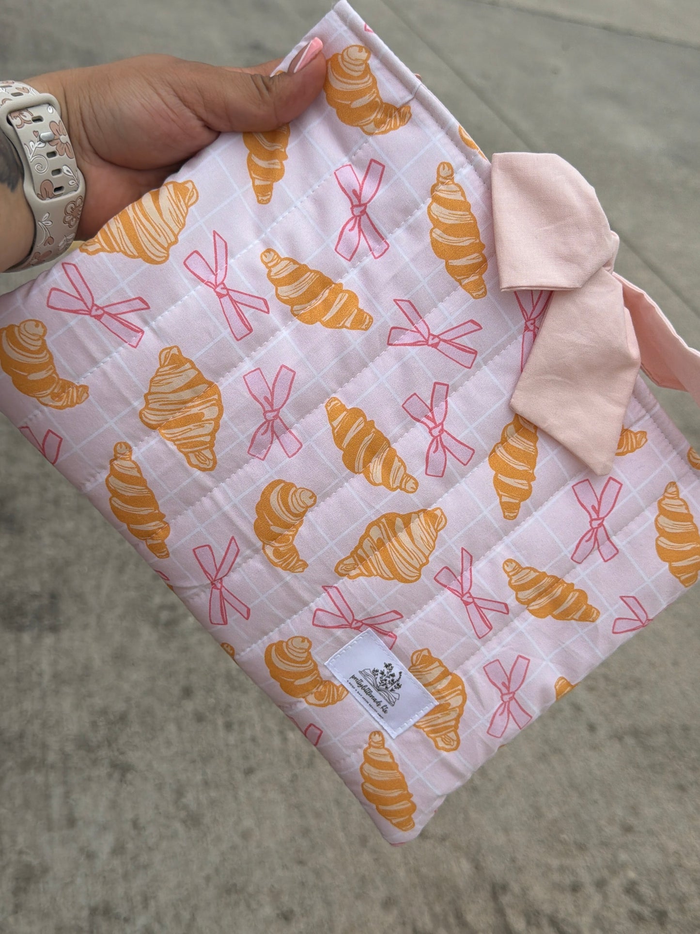 Bows & Croissants Book/Bible Sleeve