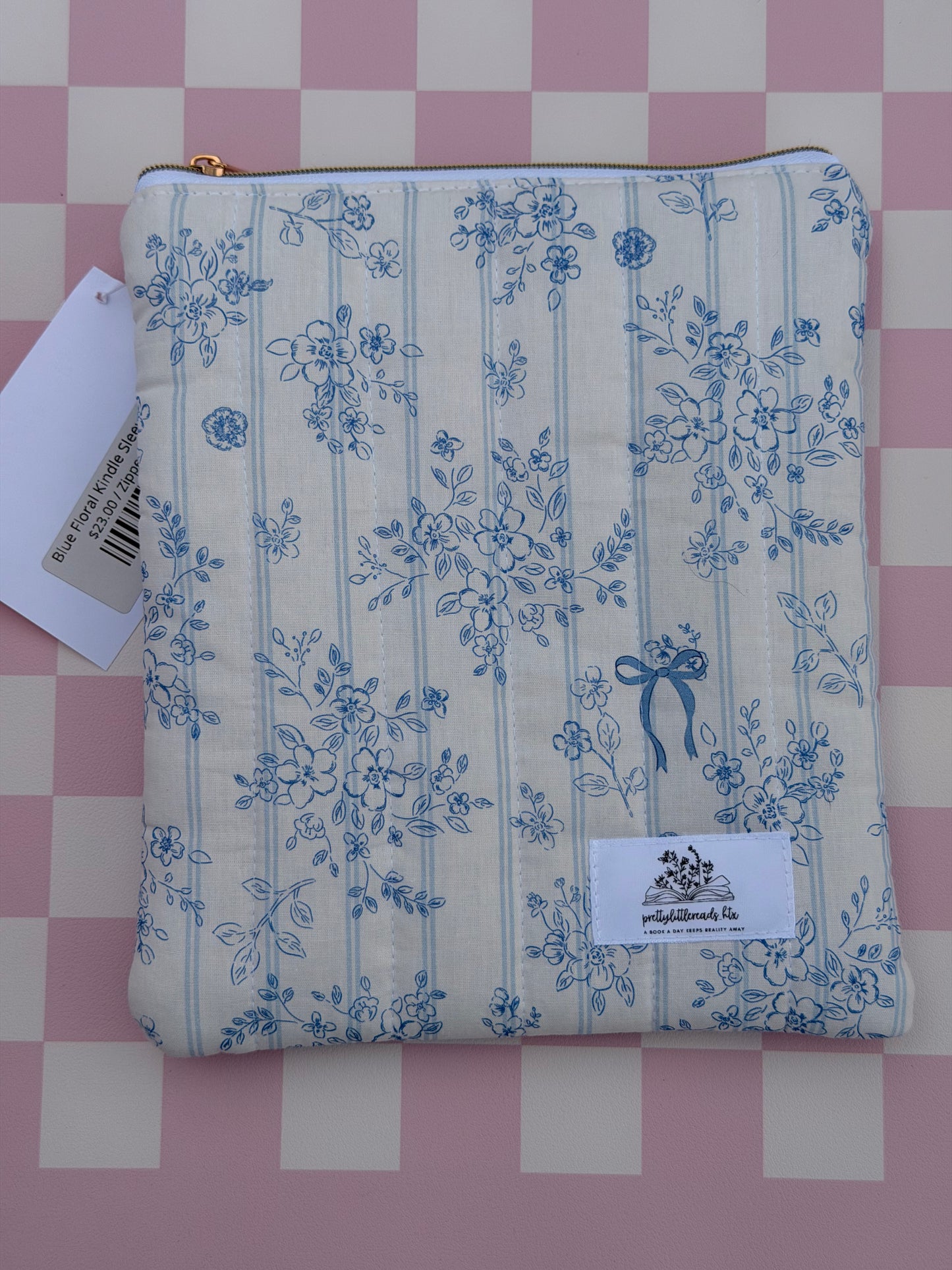 Blue Floral Kindle Sleeve