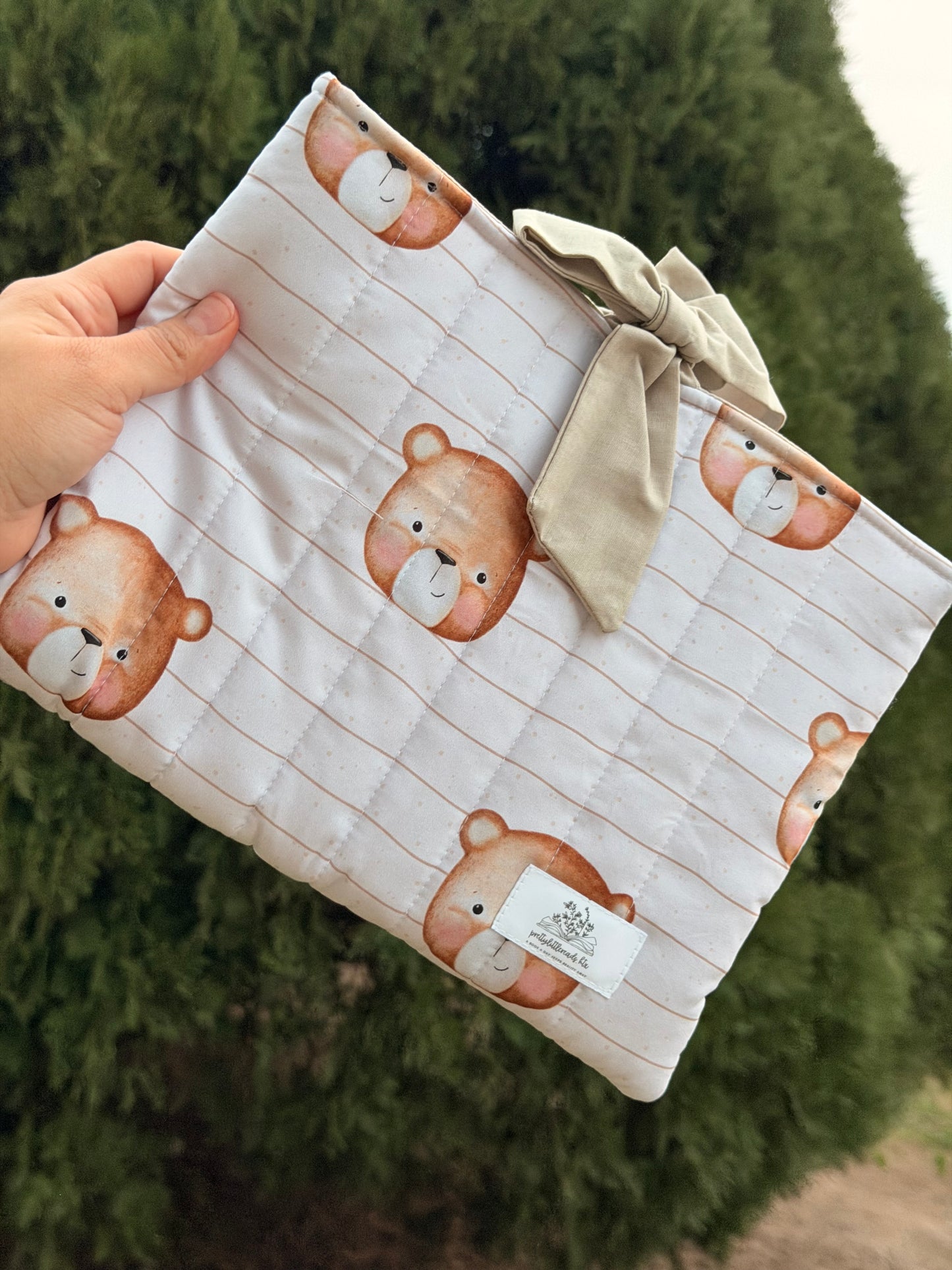 Brown Teddy Bear Book/Bible Sleeve