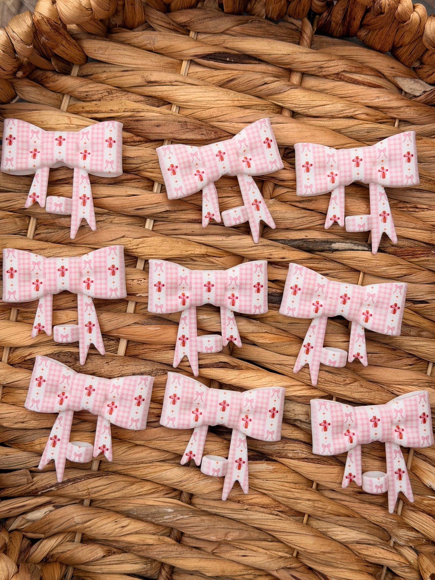 Cross & Bows Straw Topper