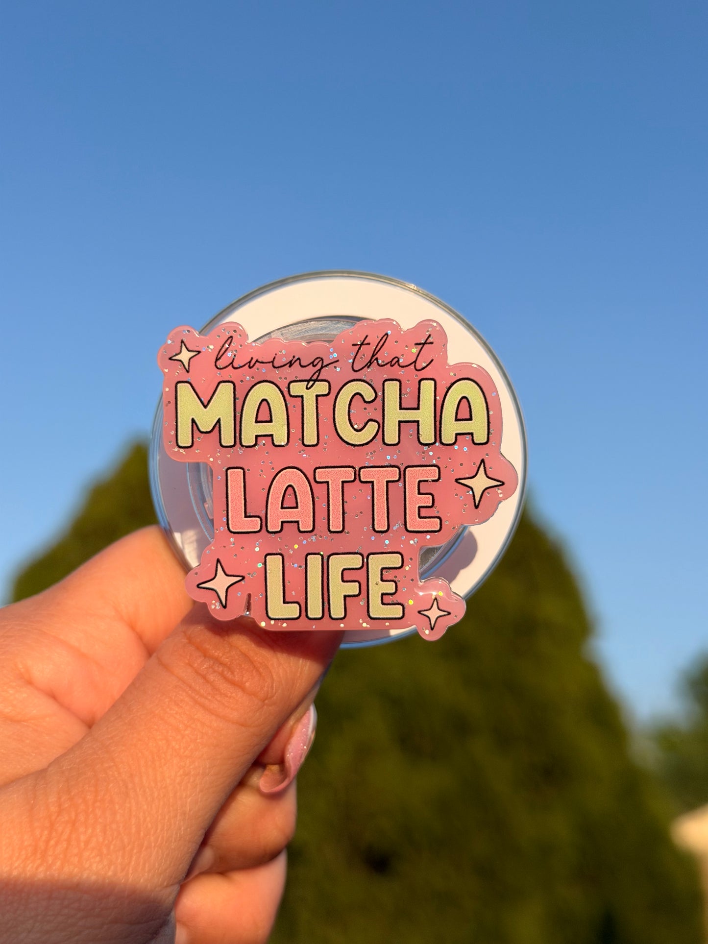 Living that Matcha Latte Life E-Reader/Phone Grip