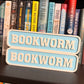 Bookworm 3D Printed Bookshelf Sign