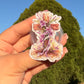 Cross With Purple Flowers E-Reader/Phone Grip