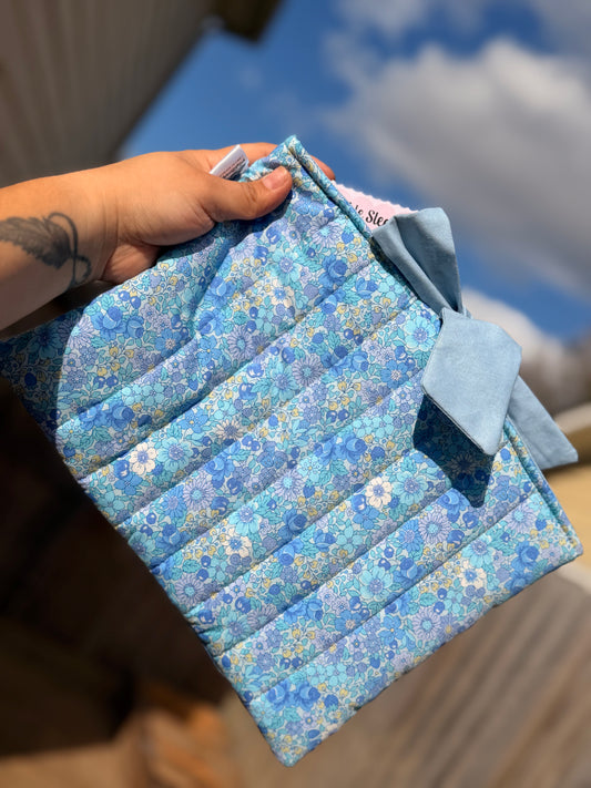 Blue Floral Book/Bible Sleeve