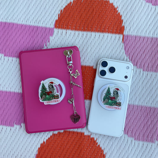 All Booked For Christmas Magnetic E-Reader/Phone Grip