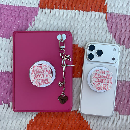Literally Just A Girl Magnetic E-Reader/Phone Grip