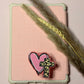 Cheetah Cross with Heart Magnetic/Adhesive E-Reader/Phone Grip