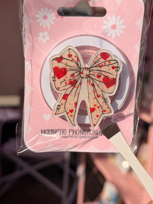 Heart Bow Magnetic E-Reader/Phone Grip