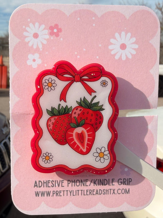 Coquette Strawberry E-Reader/Phone Grip