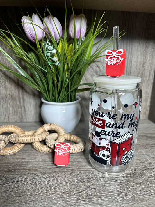 Dr. Pepper Straw Topper