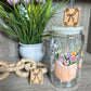 Brown Book - Dark Brown Border Straw Topper