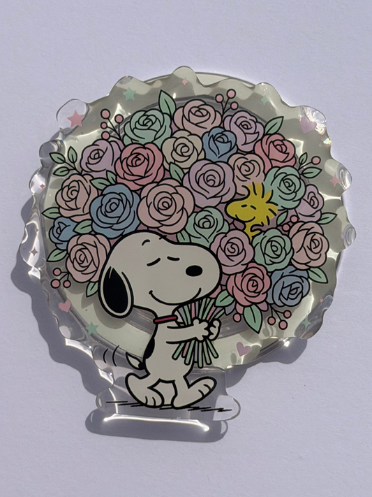 Snoopy in Bloom Magnetic Popsocket