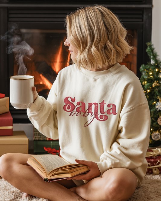 Santa Baby Sand Sweatshirt